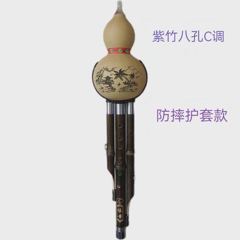 葫芦丝专业演奏乐器8孔C调紫竹楠竹七孔成人学生降BGFD学习傣音
