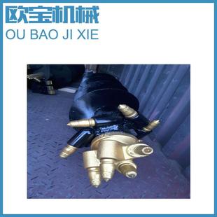 螺旋站挖掘机前端属具带动力头螺旋钻杆螺旋钻头螺旋钻齿