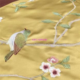 红木沙发座垫全套高端刺绣罗汉坐垫椅垫古典床垫棕垫乳胶垫