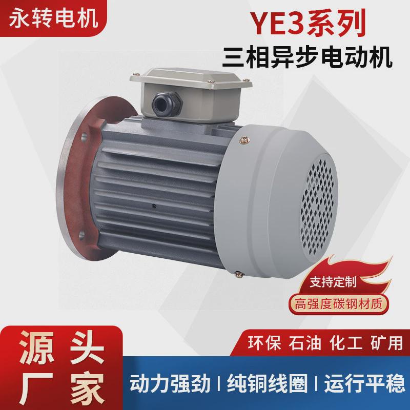 动机4极ye3三相异步交流电供应全铜立式电机380v卧式机器永转