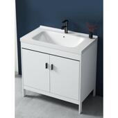 落地式 洗手盆柜组合洗脸盆阳台一体卫生间洗漱台面池太空铝浴室柜