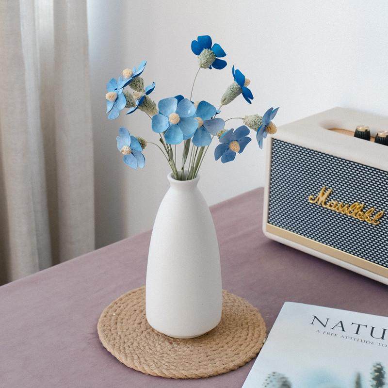 紫罗兰干花花束家居客厅装饰摆件ins天然真花diy插花花材拍摄道具