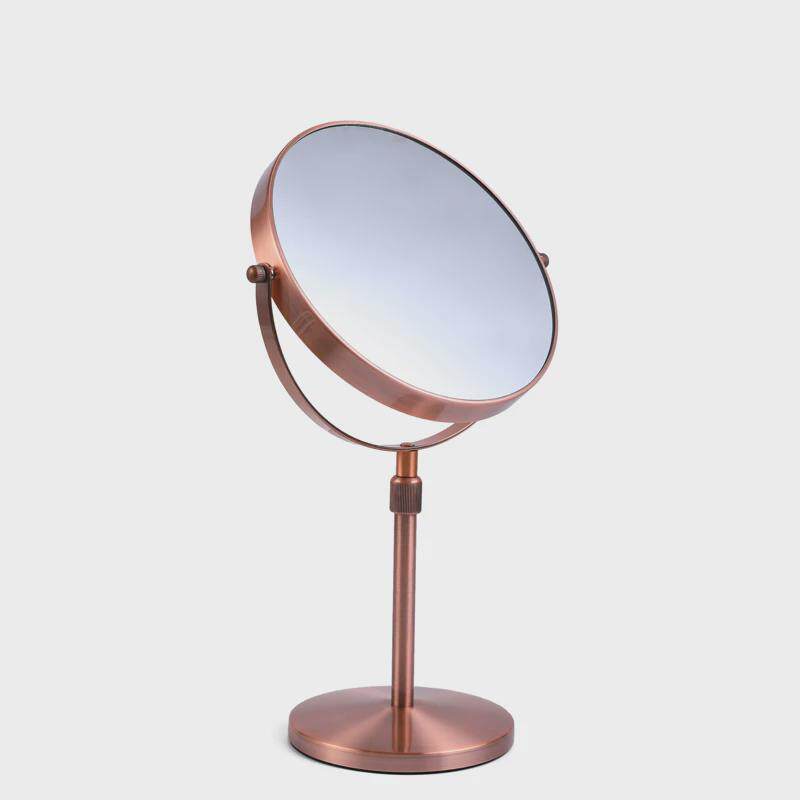 欧式可升降可调节新品台式化妆镜双面镜放大镜子伸缩镜美高低新品