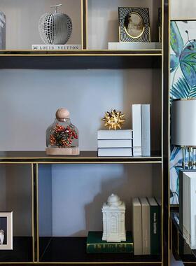 高档轻奢酒柜摆件套装客厅书柜玄关电视柜样板房办公室家居软装饰