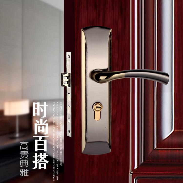房间内门锁房间门锁钢木门锁卧室静音门锁小50通用门锁铝合金材质