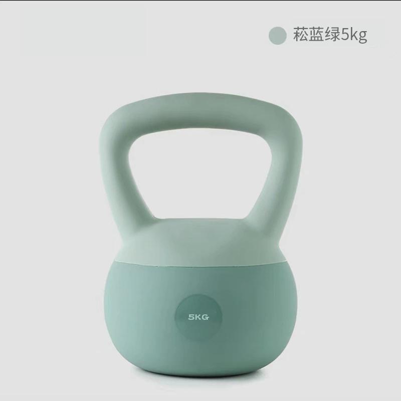 软壶铃女士健身家用软体5kg提壶哑铃深蹲练臀壶铃力量训练沙翘臀