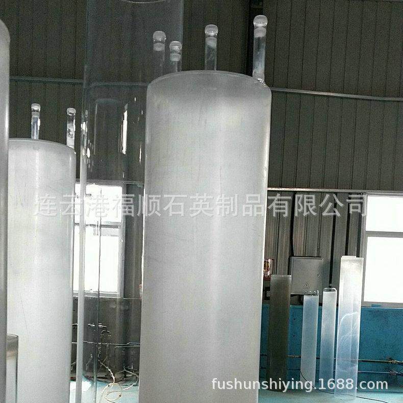 乳白色石英管石英石英玻璃管大口径盘管套管螺纹管厚壁石英玻璃管