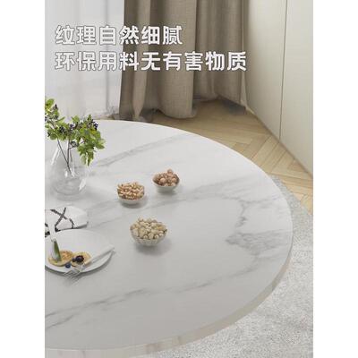 小户型折叠餐桌便携式人多功能大圆桌家用10简约饭桌带转盘折叠桌
