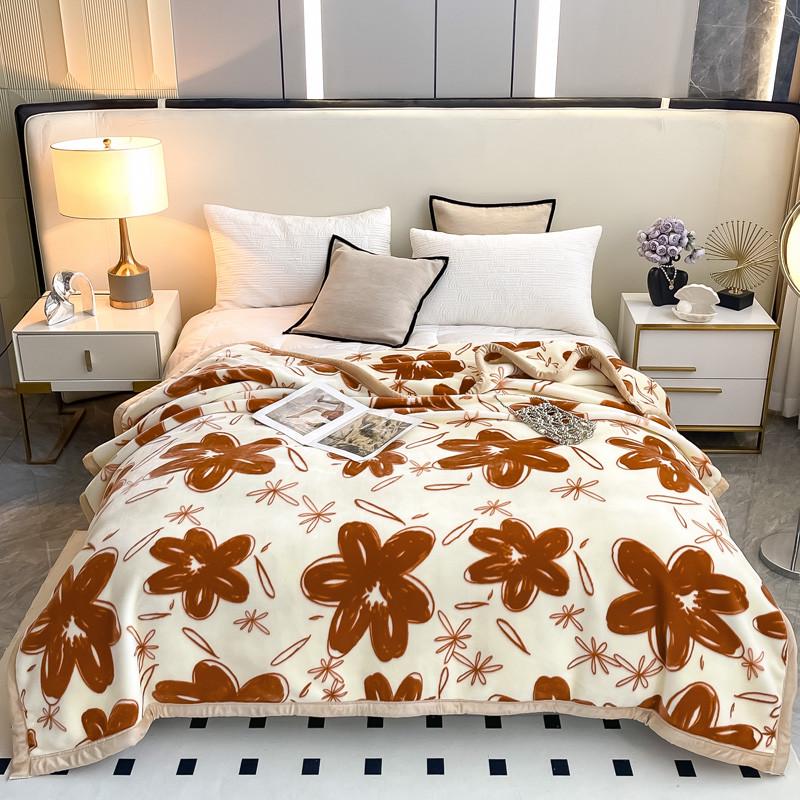 冬季云毯双层加厚保暖毛毯舍尔拉盖毯双面绒毛毯被子婚庆礼品毯子