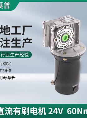 150w永磁同步箱蜗轮电机25nm直流有刷减速电机