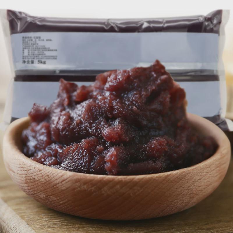 新日期京日红豆馅5kg 带皮日式红豆面包烘焙蛋黄酥红豆沙馅泥甘纳