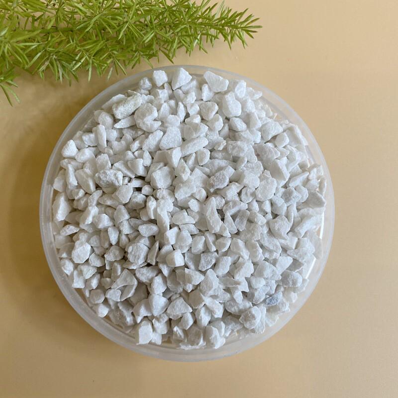 厂家直销白色砾石园艺白色白石子工程铺路碎石白石头