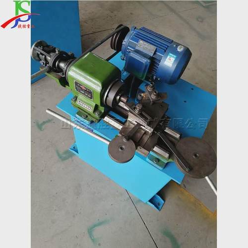 钢管家具圆头封口机3kw铁管管端封头机立式金属管材平头旋压机