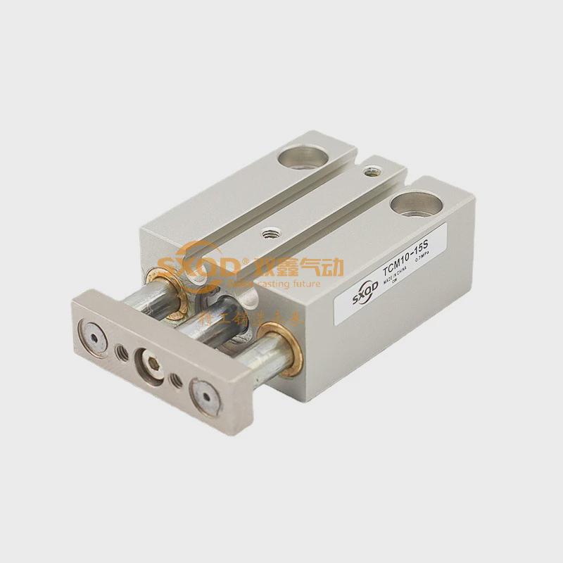 带导杆行程可调客轴气缸三杆亚德三型tcm12/16/20/25*25x50-xc8