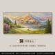 聚宝盆山水画靠山图客厅装 饰画沙发背景墙挂画轻奢高级感2024新款