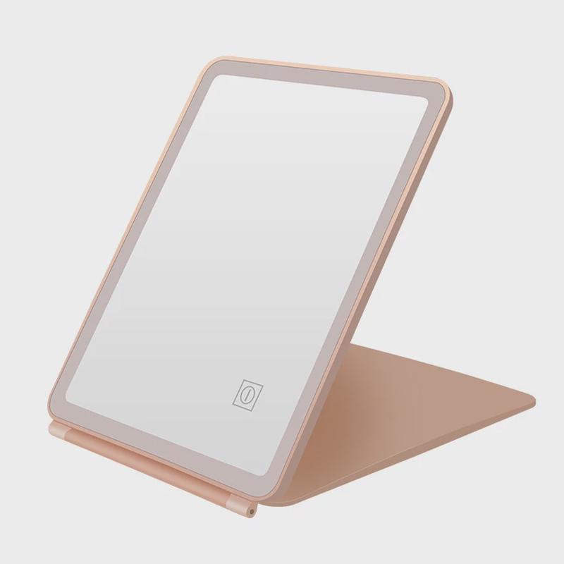 折叠化妆镜子台式单面镜便携补批发翻盖创意礼品妆梳妆镜