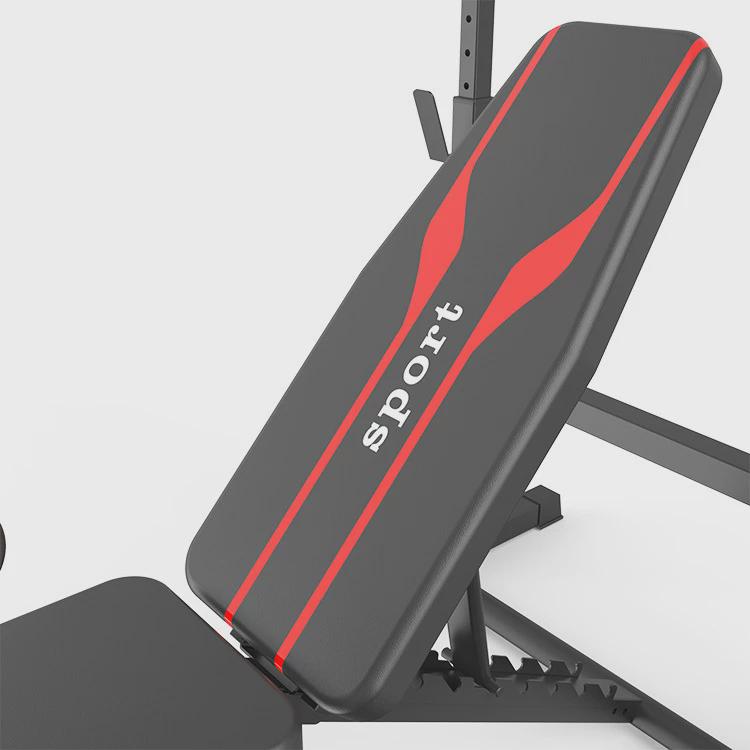 卧推架可调节室内健身器材力量训练深蹲架可调节举重架家用多功能