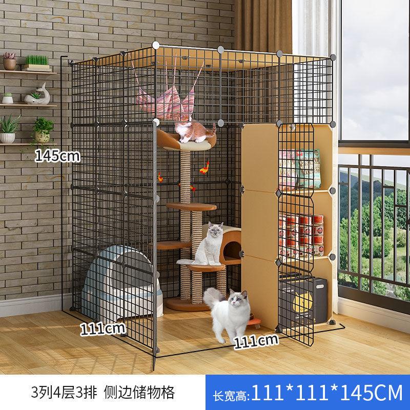 自动猫砂盆大号家用猫别墅室内超大猫屋猫笼子带厕所猫舍可放好看