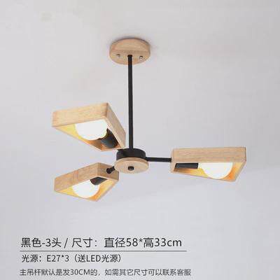 个性现代简约卧室北欧风北欧吊灯餐厅日式原木创意灯饰儿童房灯具
