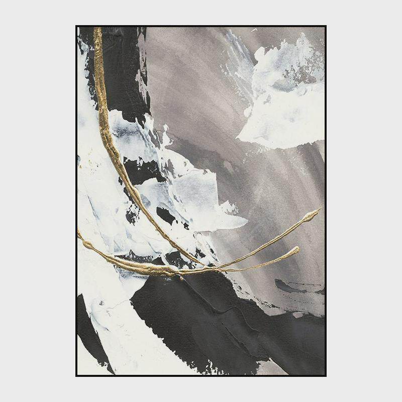 大芬村油画客厅装饰画沙发轻奢床头肌理画背景风手绘油画