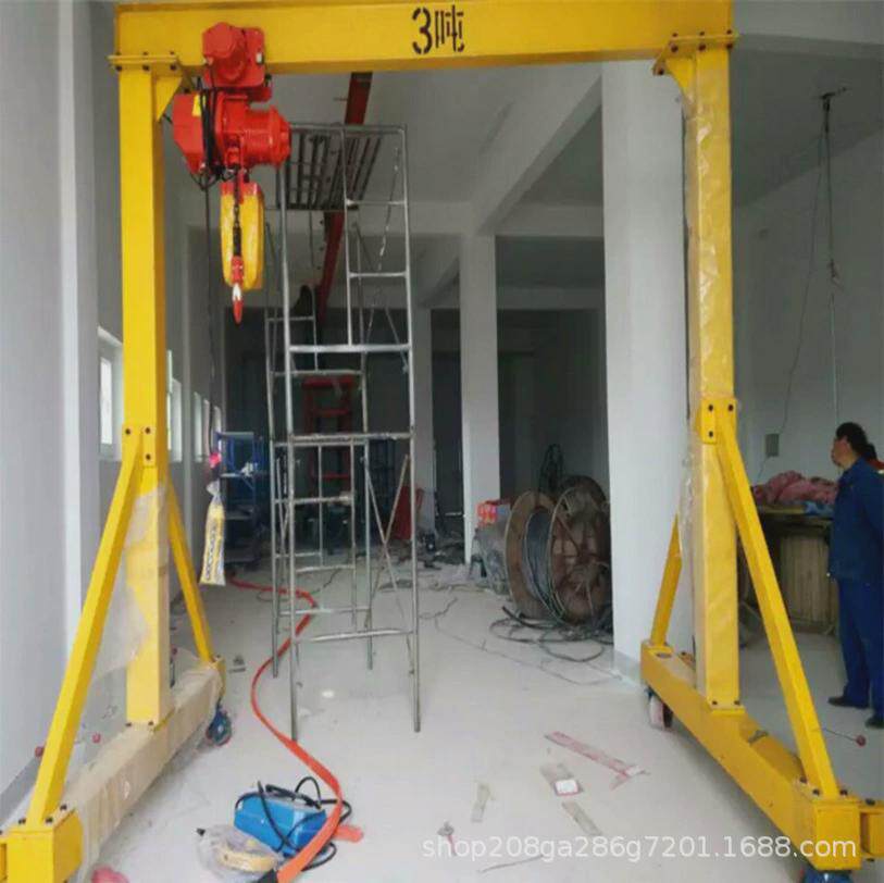 Стальной лист 简易龙门架吊架起重移动升降式电动可拆卸小型行车天车吊钣金加工