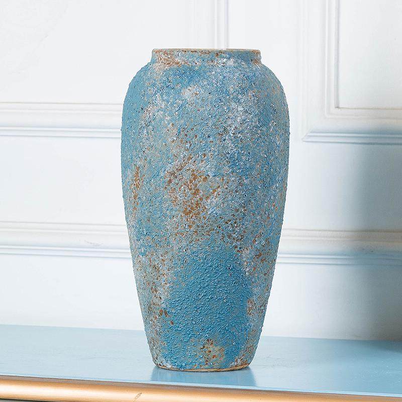 复古文艺美式干花装饰摆件花瓶现代陶瓷客厅插花摆件粗陶陶罐田园,家居饰品,装饰摆件,淘宝优惠券,粉丝福利购,淘宝优惠卷