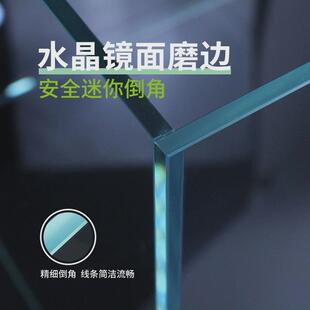 五线定制金晶超白玻璃鱼缸定做客厅家用大中小型方形草雨林乌龟缸