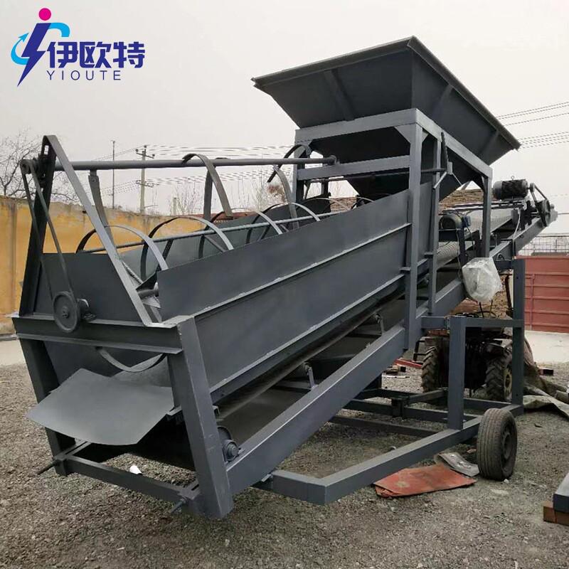 大型沙场筛沙机滚筒筛5080型震动筛小型沙场移动筛沙机振动厂家