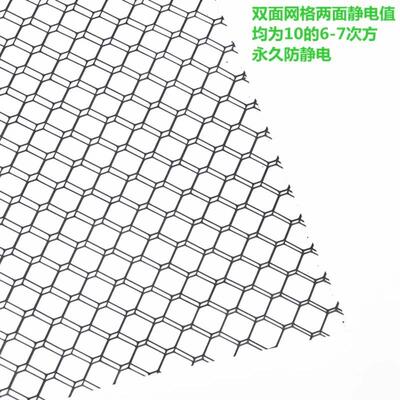 防静电门帘pvc网格帘防尘车间阻燃遮光透明帘无尘环保防静电窗帘