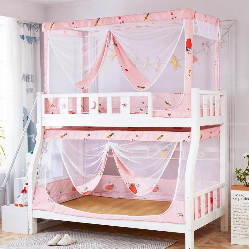 新品子母床蚊帐上下铺1.5米双层儿童床支架1.2m学生宿舍蚊帐