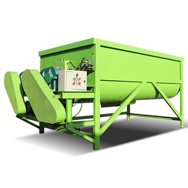 5立式方全混合日粮制备机羊场双轴螺旋拌草机干草秸秆揉丝混料机