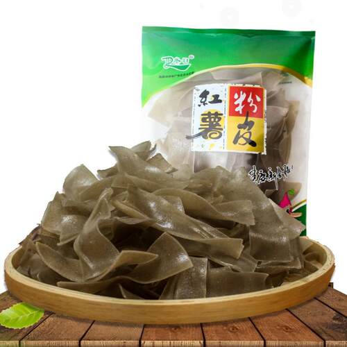 正宗手工红薯粉皮250g干 干粉条大宽粉苕粉火锅凉拌湖南四川特产