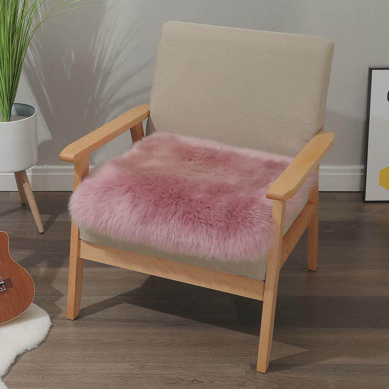 纯羊毛绒椅子垫加厚餐椅垫坐垫汽车电脑椅屁股垫久坐办公室老板椅