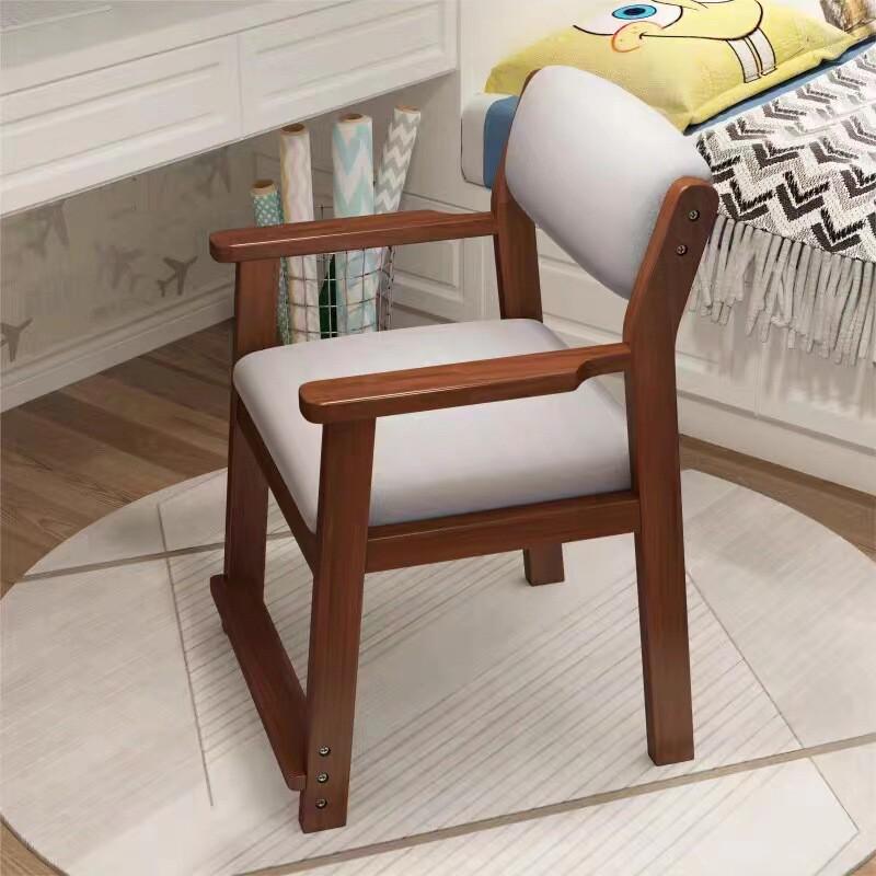 书桌椅椅子靠背实木电脑椅家用简约办公椅儿童学习写字学生凳子