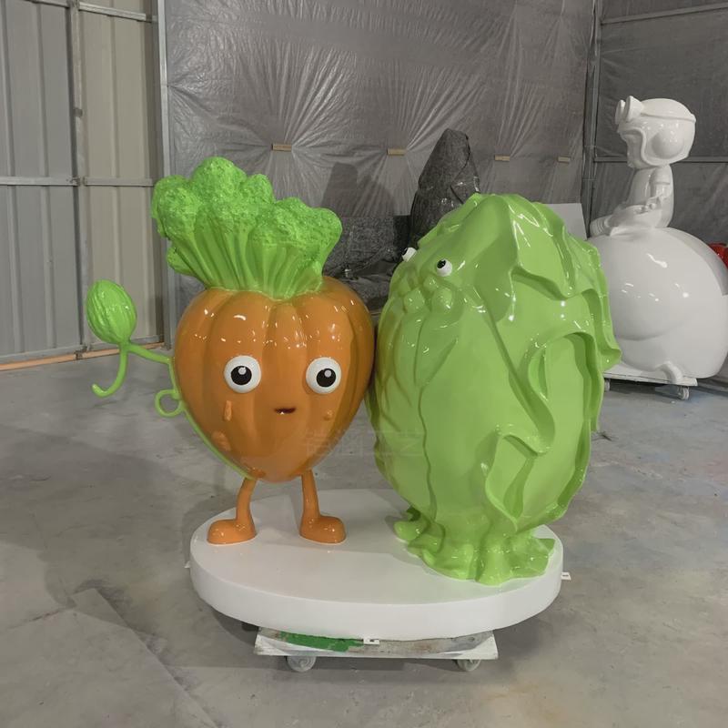 卡通公园林景观小品户外大型玻璃钢雕塑蔬菜水果植物模型落地摆件