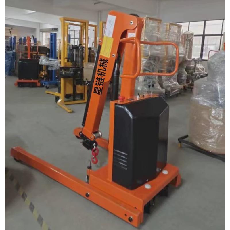 全电动单臂吊机移动式起重吊机电动行走升降搬运车电动液压小吊机