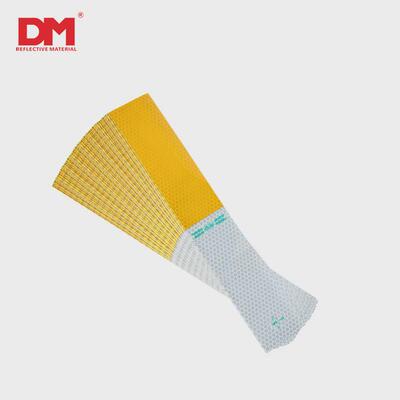 dm/机械黄白农机反光纸农用车反光条安全警示道明车贴车身反光贴