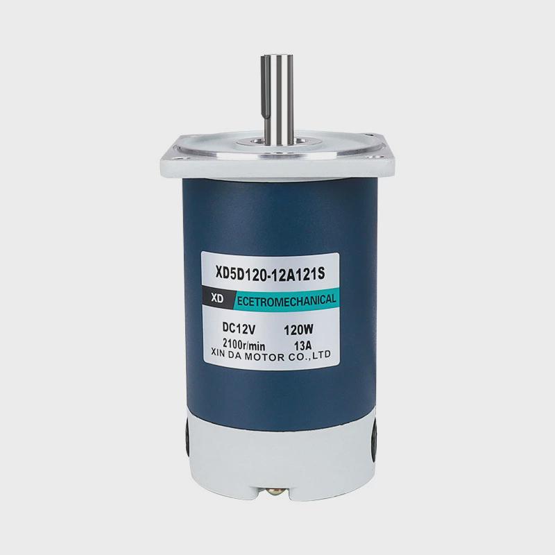 热销信达120W直流永磁高速电机12V24V可调速电动机1800转正反转小
