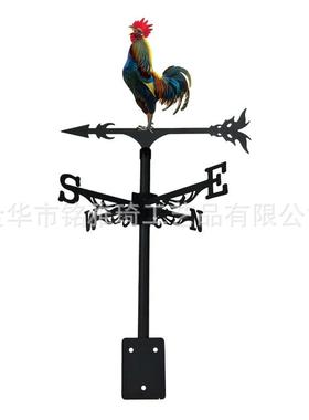 新款风向标户外金属旋转摆件花园屋顶天台别墅动物铁艺