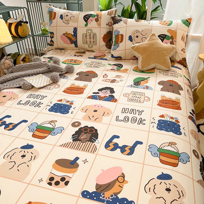 学生宿舍儿童1.5米床笠三件套可爱床单单件100被单人1米2