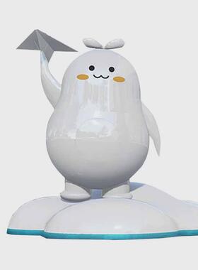 玻璃钢卡通雕塑户外人物商业大型商场景观企业ip形象美陈装饰摆件