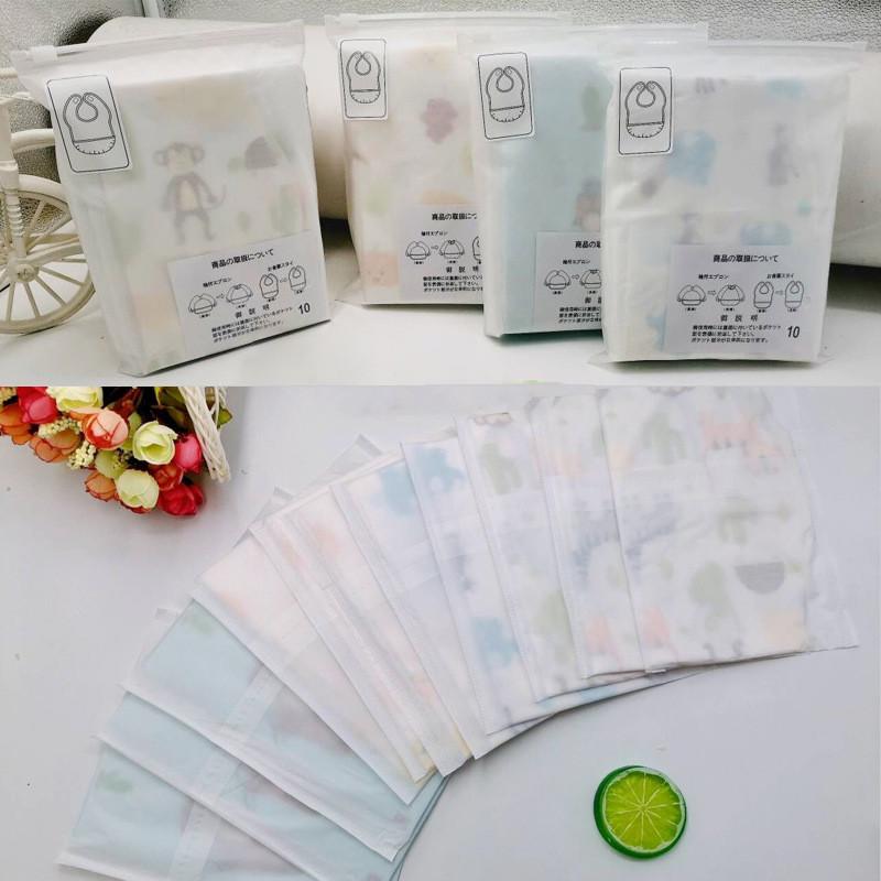 独立包装婴儿一次性围兜吃饭宝宝口水巾儿童防水喂食围嘴外出便携