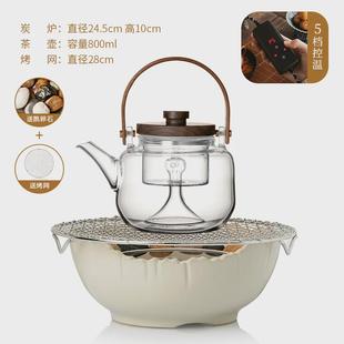 电炉煮茶器煮茶炉全套茶壶烤茶炉套h f围炉煮茶电陶炉家用室内中式