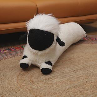 黑脸羊条形女生客厅沙发靠枕抱枕睡觉枕头床头靠垫