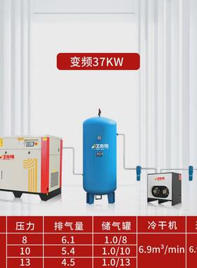 空压机螺杆式变频永磁空气压缩机7.5/11/15/22/37kw空压机