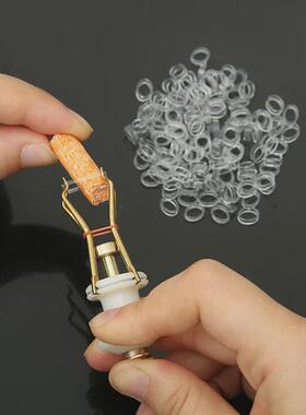 耐高温透明橡皮筋白色耐用高弹力抗老化胶圈钓巨物绑鱼饵颗粒皮套