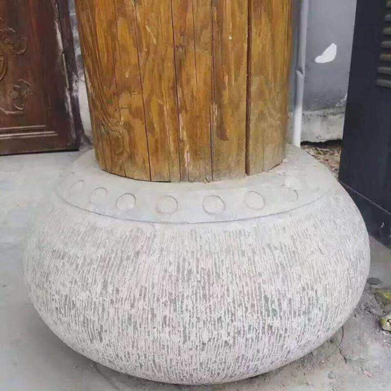 石雕柱墩仿古青石做旧石柱墩古建专用石头墩子柱基石柱顶石