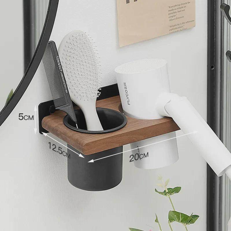 实木卫生间吹风机置物架免打孔家用挂架浴室壁挂式收纳支架欧式,家庭/个人清洁工具,浴室角架/置物架,淘宝优惠券,粉丝福利购,淘宝优惠卷