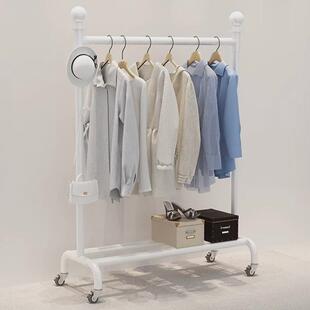 家用卧室落地挂衣架室内铁艺折叠衣帽架超强承重多功能晾衣架