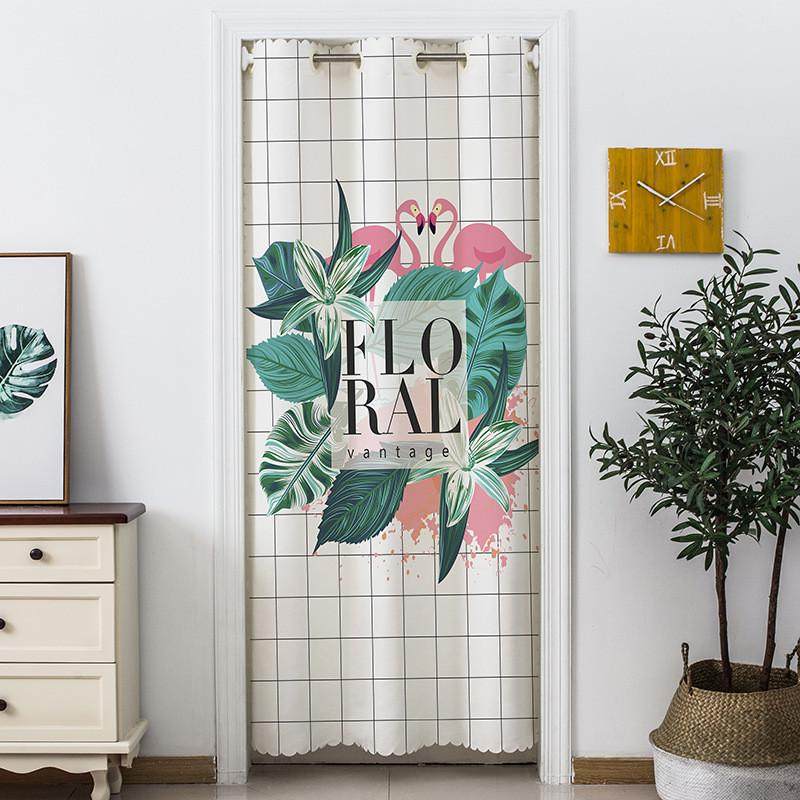 北欧现代简约布艺门帘卧室家用免打孔隔断帘厨房厕所卫生间遮挡帘,居家布艺,成品窗帘,淘宝优惠券,粉丝福利购,淘宝优惠卷